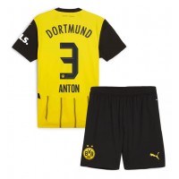 Echipament fotbal Borussia Dortmund Waldemar Anton #3 Tricou Acasa 2024-25 pentru copii maneca scurta (+ Pantaloni scurti)